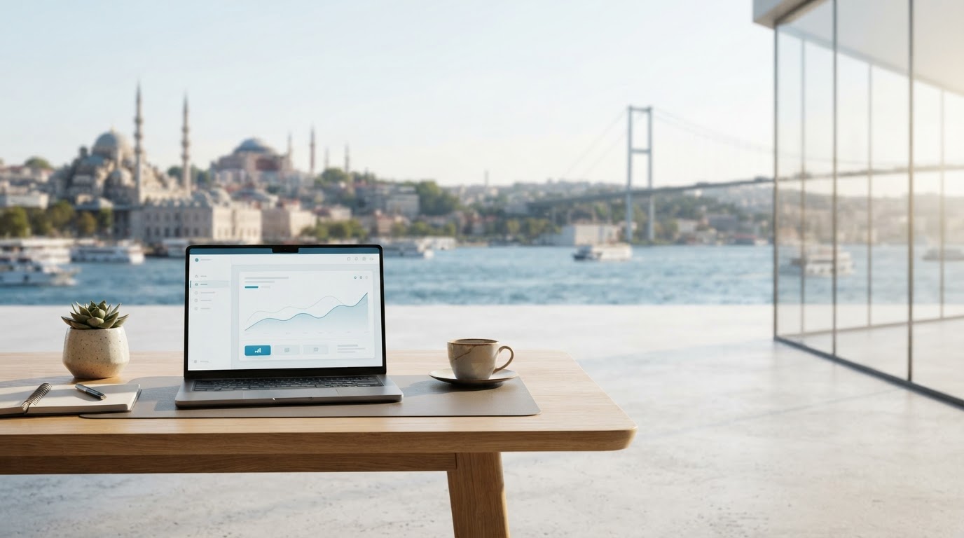 Tahviltek yapay zeka destekli veri analizi arayüzünü gösteren görsel